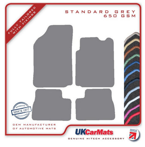 Citroen C3 (1st Gen) 2002-2009 Grey Tailored Carpet Car Mats HITECH