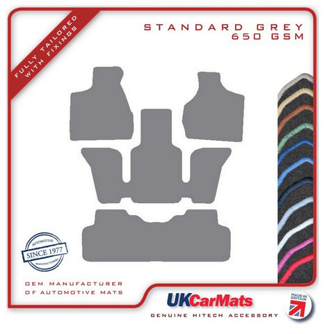 Chrysler Grand Voyager 1997-2001 Grey Tailored Carpet Car Mats HITECH