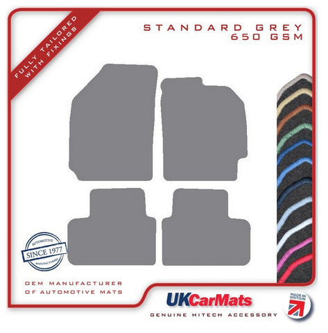 Chevrolet Matiz 2005-2009 Grey Tailored Carpet Car Mats HITECH