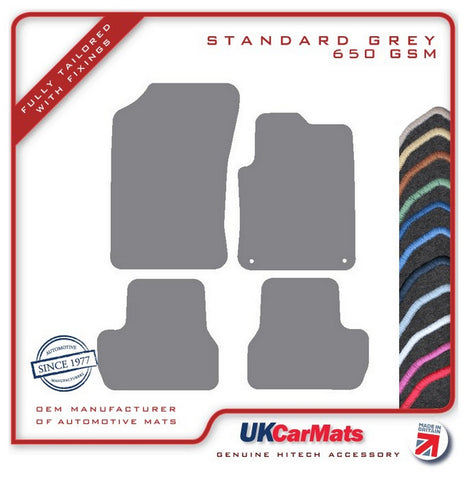 Citroen C3 (2nd Gen) 2009-2016 Grey Tailored Carpet Car Mats HITECH