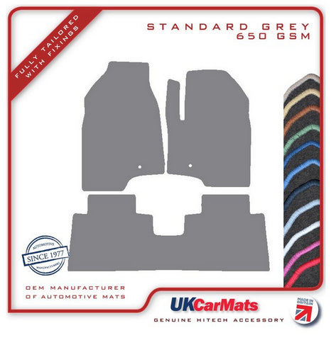 Chevrolet Captiva 2007-2018 Grey Tailored Carpet Car Mats HITECH