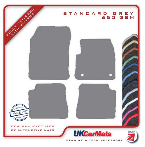 Citroen Ë-C4 Electric 2021 onwards Grey Tailored Carpet Car Mats HITECH