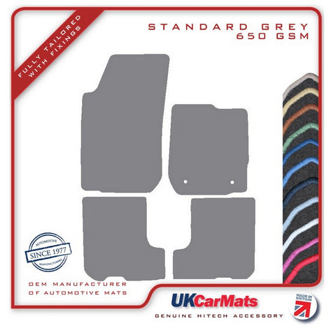 Dacia Sandero 2012-2020 Grey Tailored Carpet Car Mats HITECH