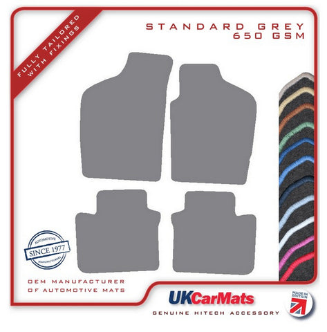 Fiat Punto 1995-1999 Grey Tailored Carpet Car Mats HITECH