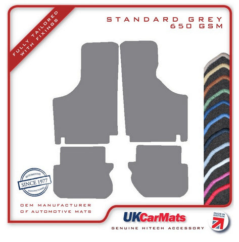 Fiat 500 1968-1972 Grey Tailored Carpet Car Mats HITECH