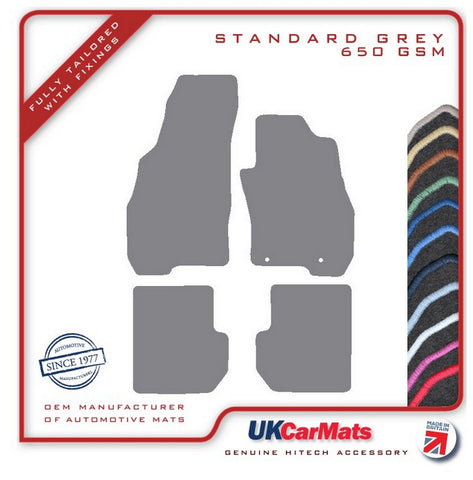 Fiat Punto Evo 2009-2012 Grey Tailored Carpet Car Mats HITECH