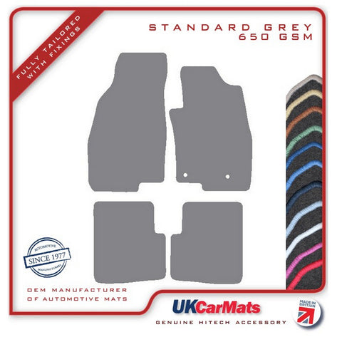 Fiat Punto 2012-2018 Grey Tailored Carpet Car Mats HITECH