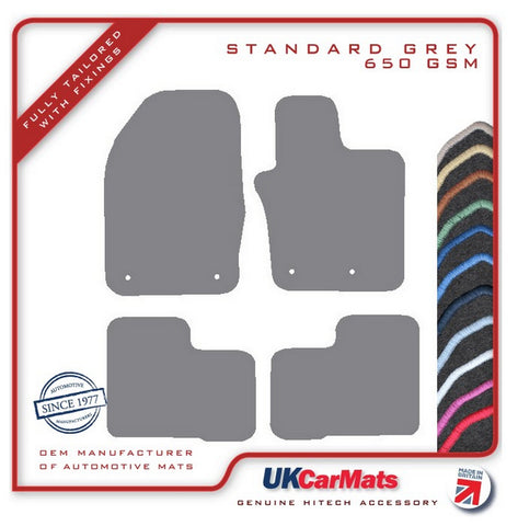 Fiat 500X 2014 onwards Grey Tailored Carpet Car Mats HITECH