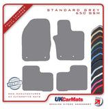 Fiat 500X 2014 onwards Grey Tailored Carpet Car Mats HITECH