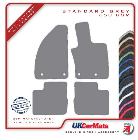 Fiat Tipo Estate 2016 onwards Grey Tailored Carpet Car Mats HITECH