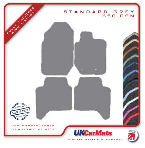 Ford Ranger Wildtrak 2015-2022 Grey Tailored Carpet Car Mats HITECH