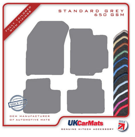 Fiat Sedici 2006-2011 Grey Tailored Carpet Car Mats HITECH