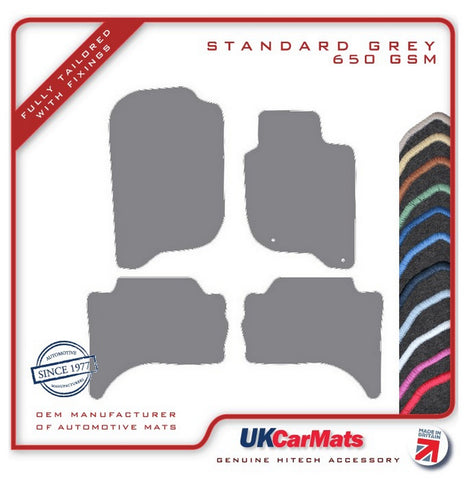 Fiat  Fullback (With Rear Heater) 2016 onwards Grey Tailored Carpet Car Mats HITECH