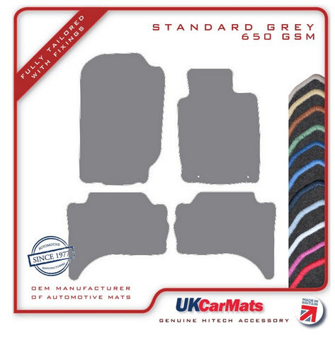 Fiat  Fullback (Without Rear Heater) 2016 onwards Grey Tailored Carpet Car Mats HITECH