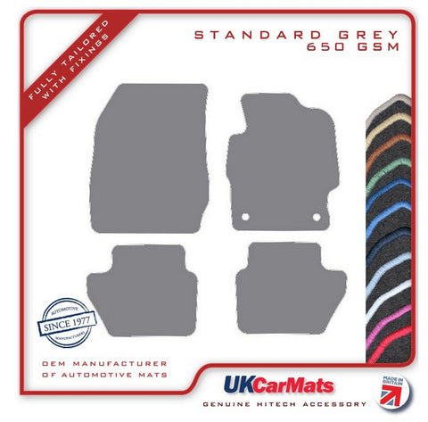 Ford Ka 3rd Generation 2016 onwards Grey Tailored Carpet Car Mats HITECH