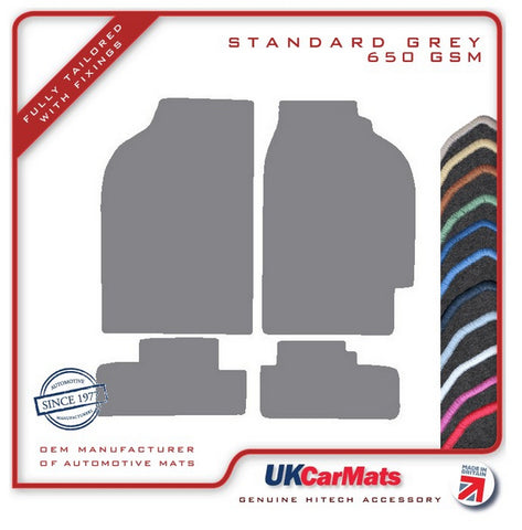 Honda CRX / Civic CRX 1984-1988 Grey Tailored Carpet Car Mats HITECH