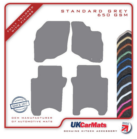 Honda Jazz 2001-2005 Grey Tailored Carpet Car Mats HITECH