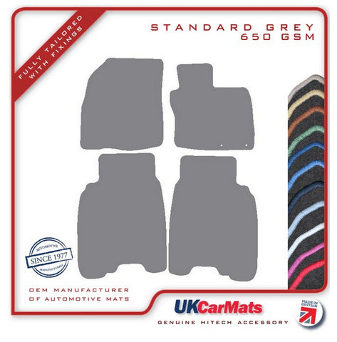 Honda Civic 5dr 2006-2008 Grey Tailored Carpet Car Mats HITECH