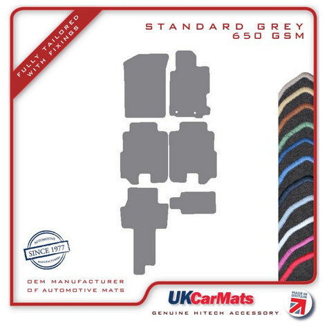 Honda FR-V 2004-2009 Grey Tailored Carpet Car Mats HITECH