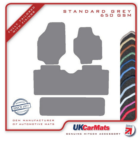 Hyundai Trajet 1999-2006 Grey Tailored Carpet Car Mats HITECH