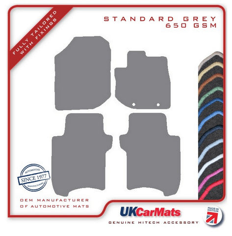 Honda Jazz 2008-2014 Grey Tailored Carpet Car Mats HITECH
