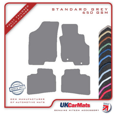 Hyundai i30 2007-2009 Grey Tailored Carpet Car Mats HITECH