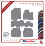 Hyundai Santa Fe (7 Seat) 2010-2012 Grey Tailored Carpet Car Mats HITECH