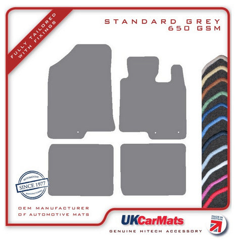 Hyundai i40 2011-2019 Grey Tailored Carpet Car Mats HITECH
