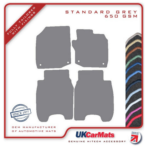 Honda Civic 5dr Diesel 2012-2015 Grey Tailored Carpet Car Mats HITECH