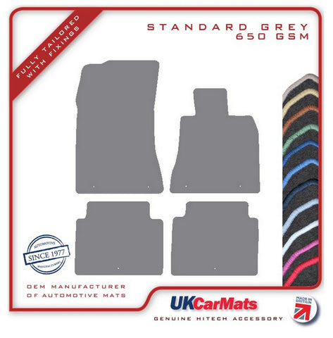 Hyundai Genesis 2014 onwards Grey Tailored Carpet Car Mats HITECH