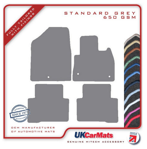 Hyundai Santa Fe (5 Seater) 2012-2018 Grey Tailored Carpet Car Mats HITECH