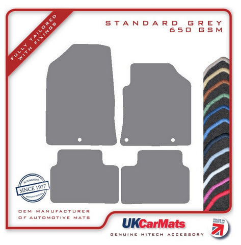 Hyundai i30 2017 onwards Grey Tailored Carpet Car Mats HITECH