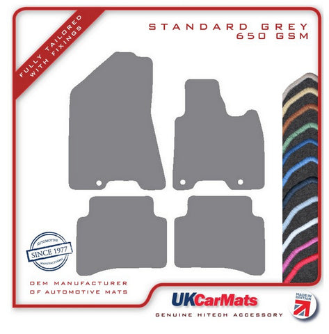 Hyundai Tucson 2018-2020 Grey Tailored Carpet Car Mats HITECH