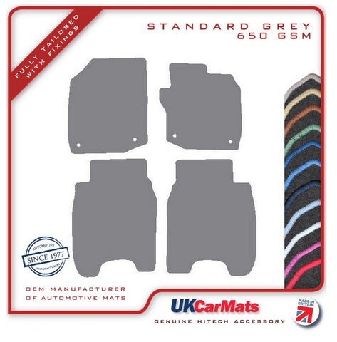Honda Civic 5dr 2015-2017 Grey Tailored Carpet Car Mats HITECH