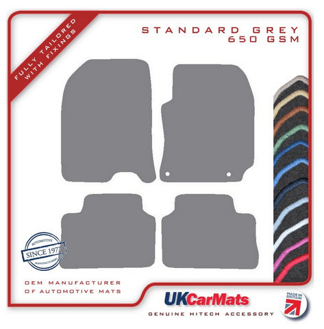 Hyundai Kona 2017-2023 Grey Tailored Carpet Car Mats HITECH