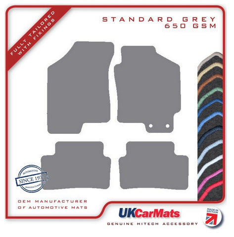 Hyundai Coupe SIII Facelift 2007-2009 Grey Tailored Carpet Car Mats HITECH