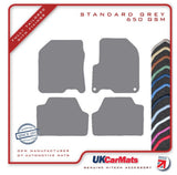 Hyundai Kona Electric 2017-2023 Grey Tailored Carpet Car Mats HITECH