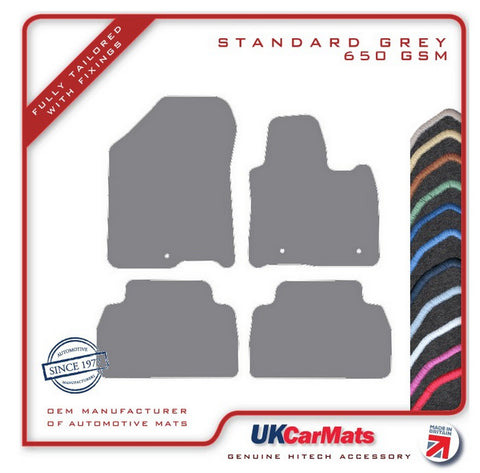 Hyundai Santa Fe (5 Seat) 2018 onwards (NOT FOR HYBRID MODELS!) Grey Tailored Carpet Car Mats HITECH