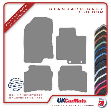 Hyundai i20 2020 onwards Grey Tailored Carpet Car Mats HITECH