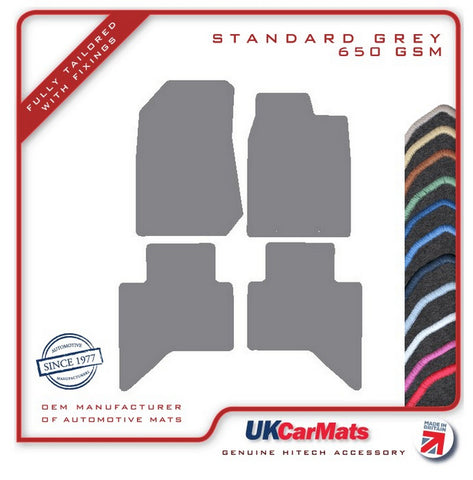 Isuzu D-Max 2012-2021 Grey Tailored Carpet Car Mats HITECH