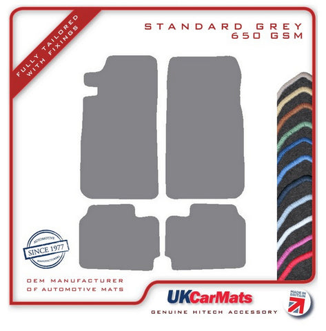 Jensen Interceptor 1966-1976 Grey Tailored Carpet Car Mats HITECH