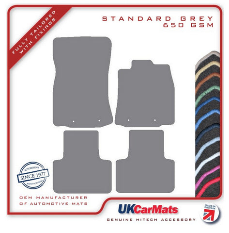 Jaguar XJ Series (X351) SWB (Front Eyelets Only) 2009-2019 Grey Tailored Carpet Car Mats HITECH