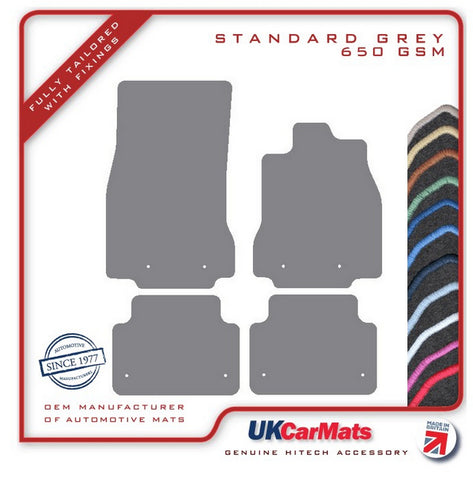 Jaguar XF Saloon (X250) 2013-2015 Grey Tailored Carpet Car Mats HITECH