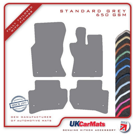 Jaguar F-Pace Automatic 2016 onwards Grey Tailored Carpet Car Mats HITECH