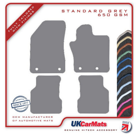 Jeep Compass 2017 onwards Grey Tailored Carpet Car Mats HITECH