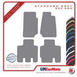 Jeep Wrangler 4Dr (JK) Single Eyelet 2007-2017 Grey Tailored Carpet Car Mats HITECH