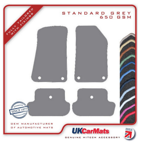 Jeep Wrangler 2Dr (JL) 2018 onwards Grey Tailored Carpet Car Mats HITECH
