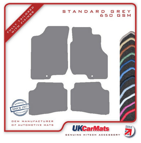 Kia Ceed (Single Fixing Driver) 2007-2009 Grey Tailored Carpet Car Mats HITECH