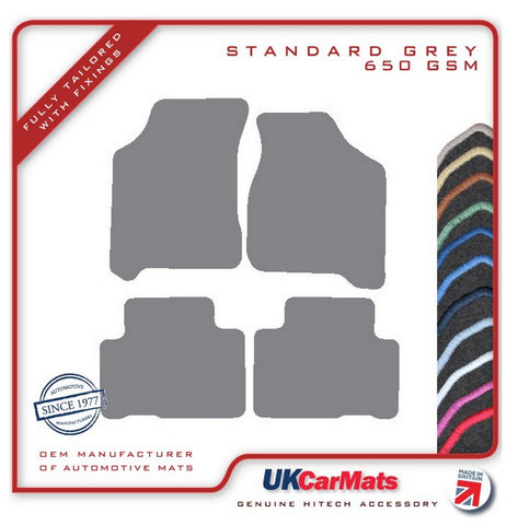 Kia Carens 2000-2006 Grey Tailored Carpet Car Mats HITECH