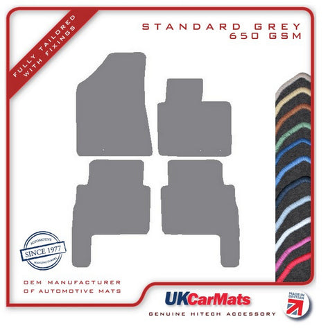 Kia Sorento 2009-2013 Grey Tailored Carpet Car Mats HITECH